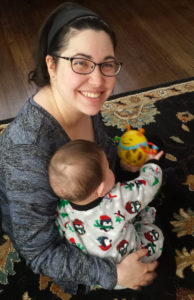 Danielle and her beautiful baby (Migraine and Motherhood)