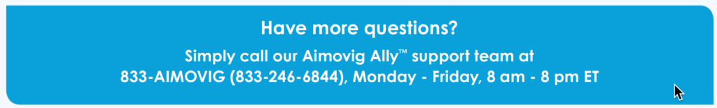 Aimovig Ally(TM) Customer Support